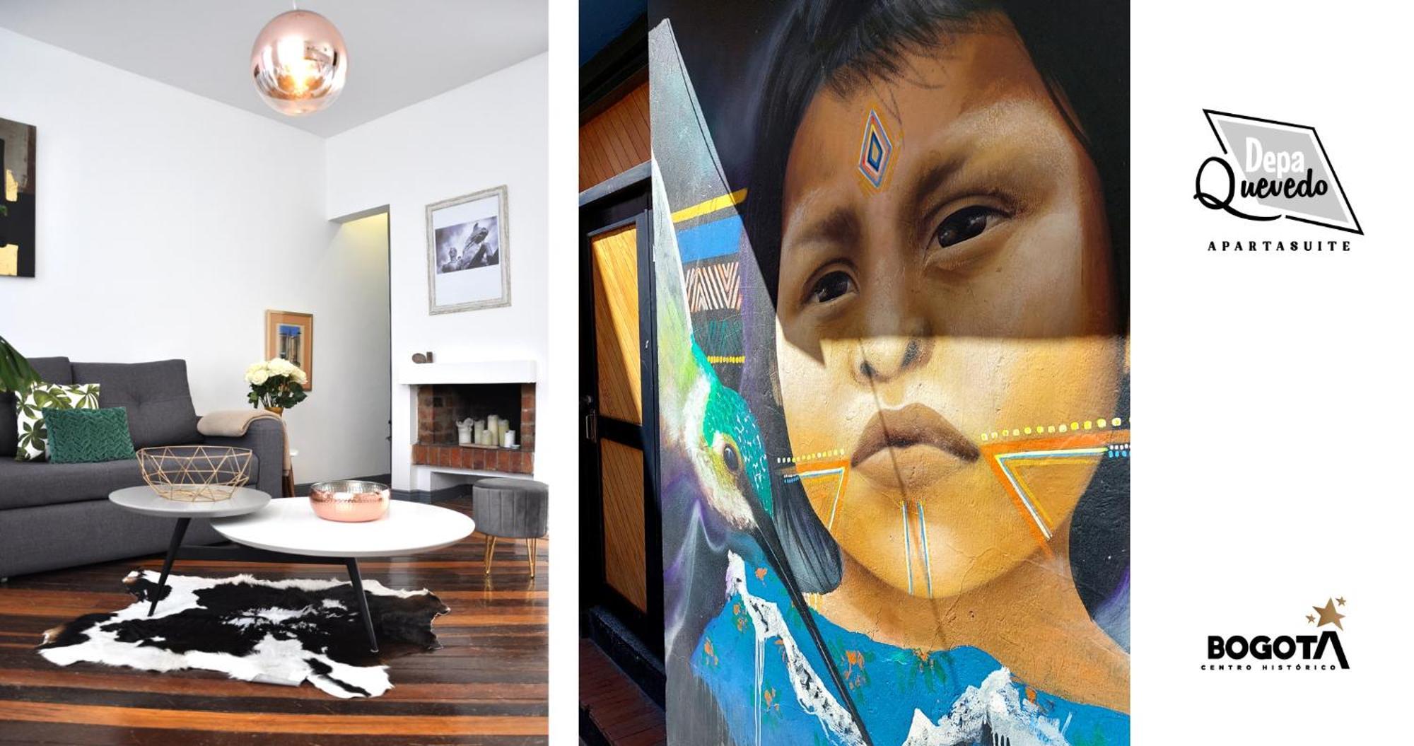 Depa Quevedo - Trendy Revamped Flat - Exceptional Spot In Bogota'S Historic Colonial Square - Candelaria Екстериор снимка